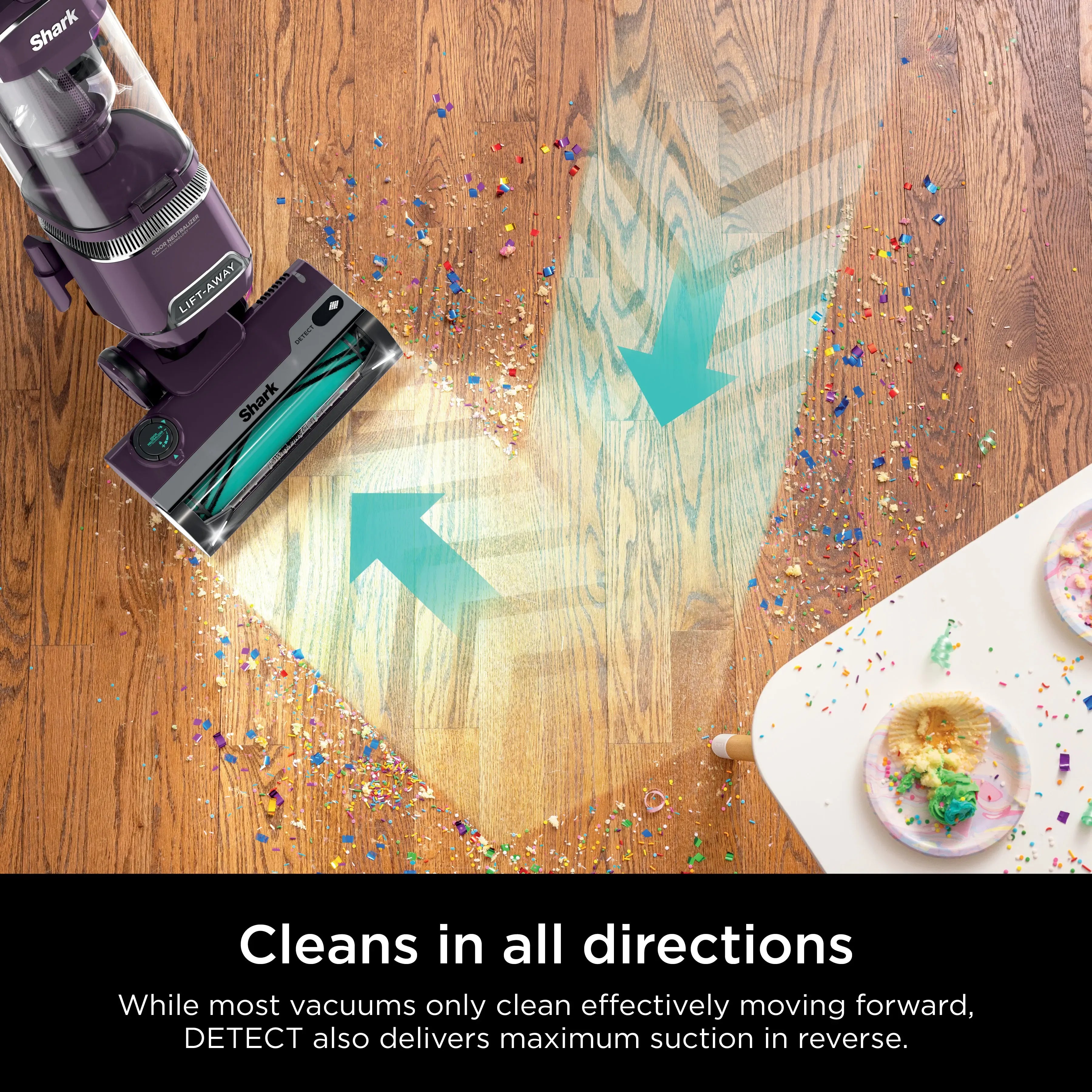 Shark Detect Lift-Away ADV Corded Upright Vacuum with PowerFins Detect, Self-Cleaning Brushroll, and Odor Neutralizer Technology  - LA490