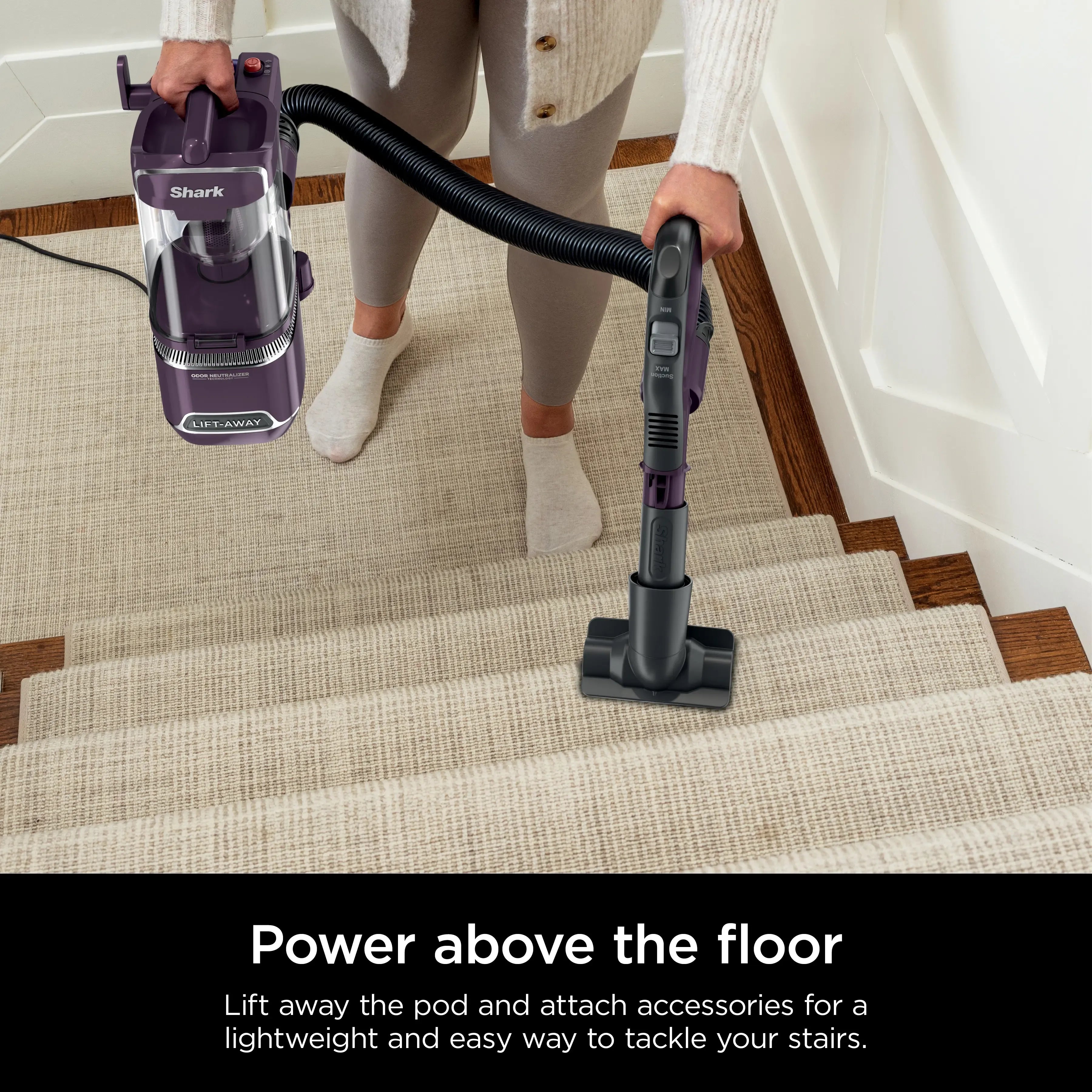 Shark Detect Lift-Away ADV Corded Upright Vacuum with PowerFins Detect, Self-Cleaning Brushroll, and Odor Neutralizer Technology  - LA490