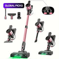 Cordless Vacuum Cleaner, 8-in-1 Design with LED Display and Light, Anti-Tangle Wireless Vacuum for Pet Hair, Carpets and Floors #GLOBAL PICKS