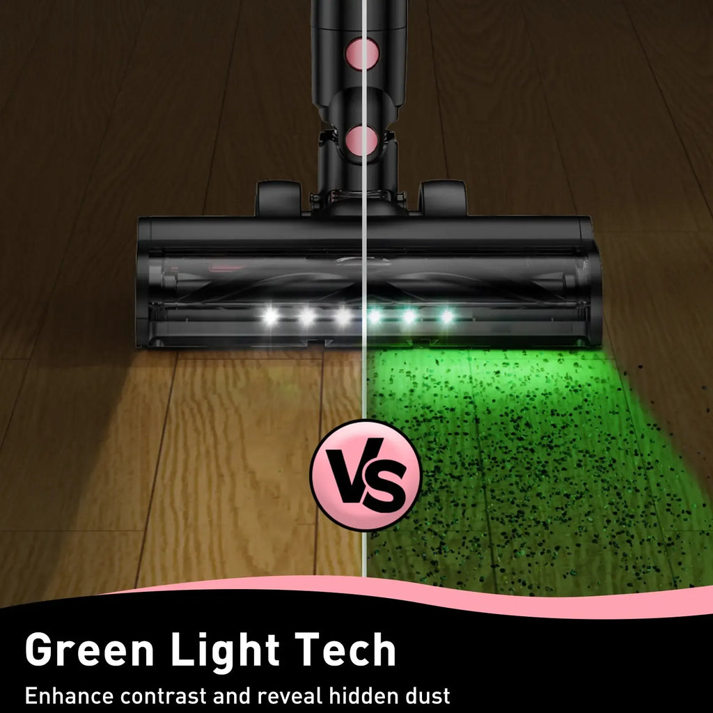 Cordless Vacuum Cleaner, 8-in-1 Design with LED Display and Light, Anti-Tangle Wireless Vacuum for Pet Hair, Carpets and Floors #GLOBAL PICKS
