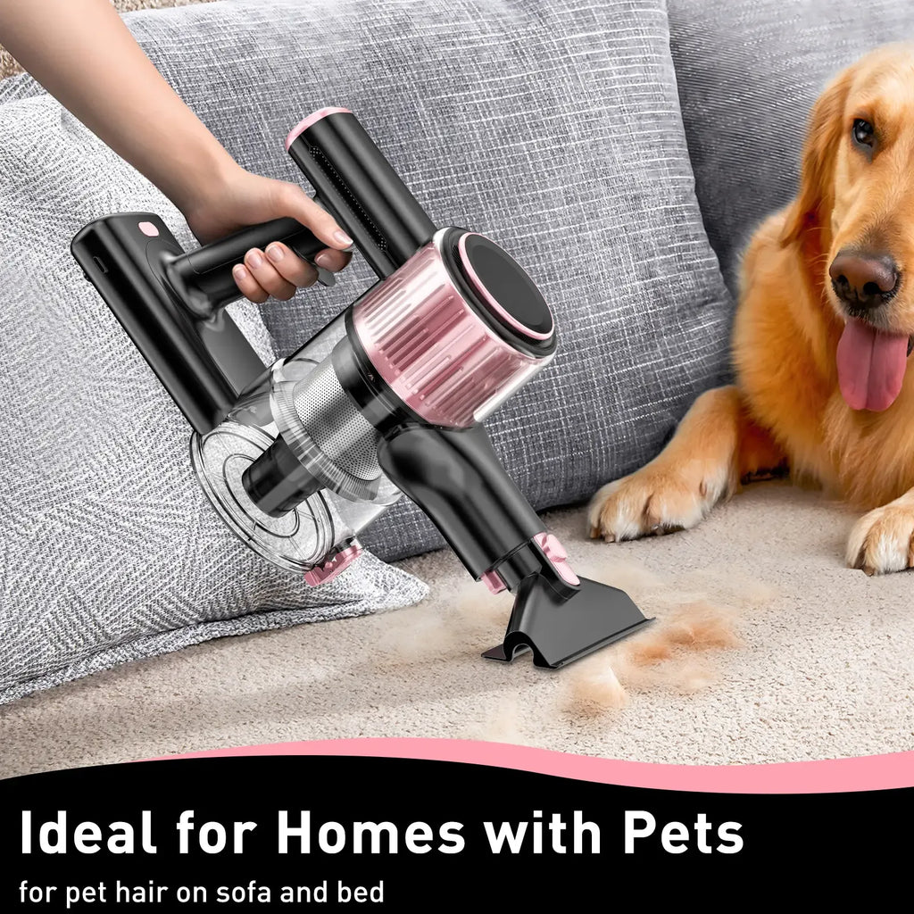 Cordless Vacuum Cleaner, 8-in-1 Design with LED Display and Light, Anti-Tangle Wireless Vacuum for Pet Hair, Carpets and Floors #GLOBAL PICKS