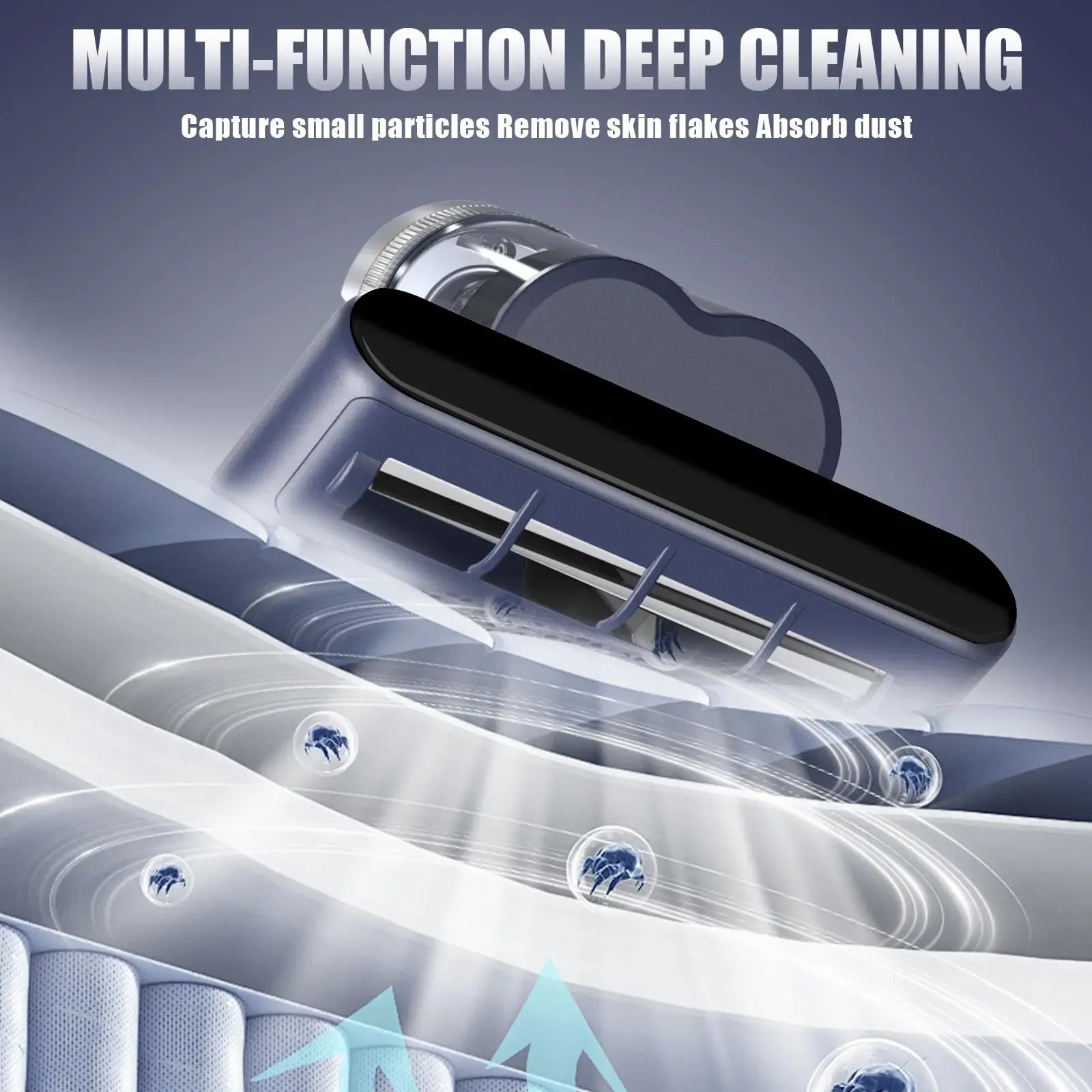 Teant Mattress Vacuum Cleaner for Dust Mites, 16Kpa Powerful Suction, LED Display & UV-C Light, 149°F Hot Air Sterilization & ith Aroma Tablet, Double-Cup Handheld Vacuum with HEPA Filter for Bed, Sofa, Pet Hair deep cleaner Lightweight s