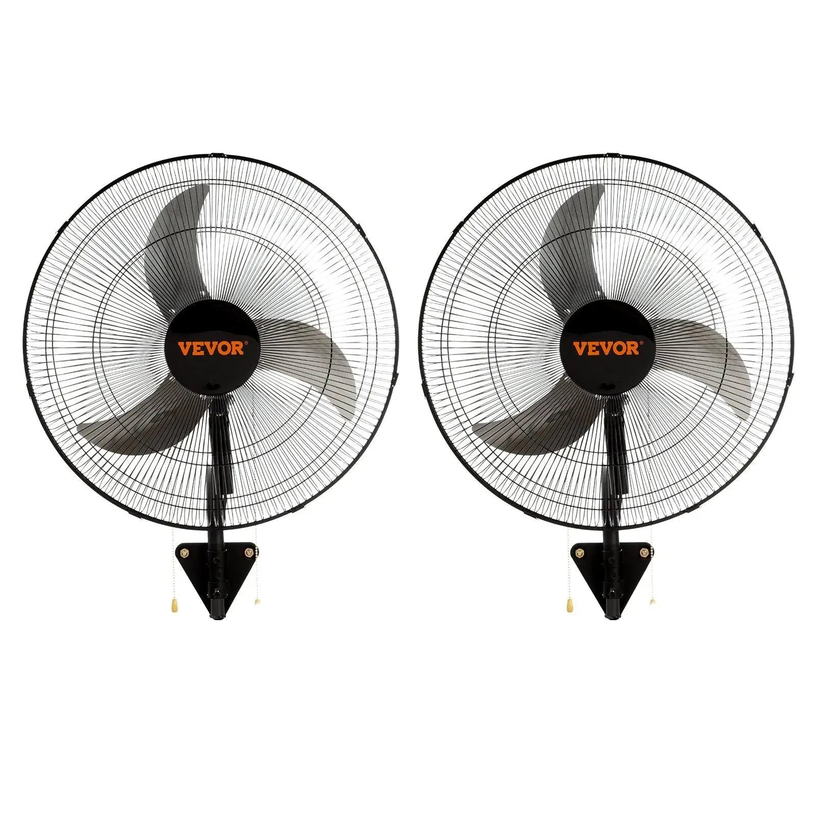 【Super Brand Day】VEVOR Wall Mount Fan, wall fan with light and remote, 21-Inch 6-Speed Oscillating Fan with LED Light, Timer & 360° Adjustable Tilt for Garage, Workshop, Bedroom, Patio - Quiet Plug-In Wall Fan