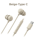 USB Type C Silicone Sleep Wired Earphones In Ear Headphones With Mic In-line Control For iPhone Samsung Noise Reduction Earbuds