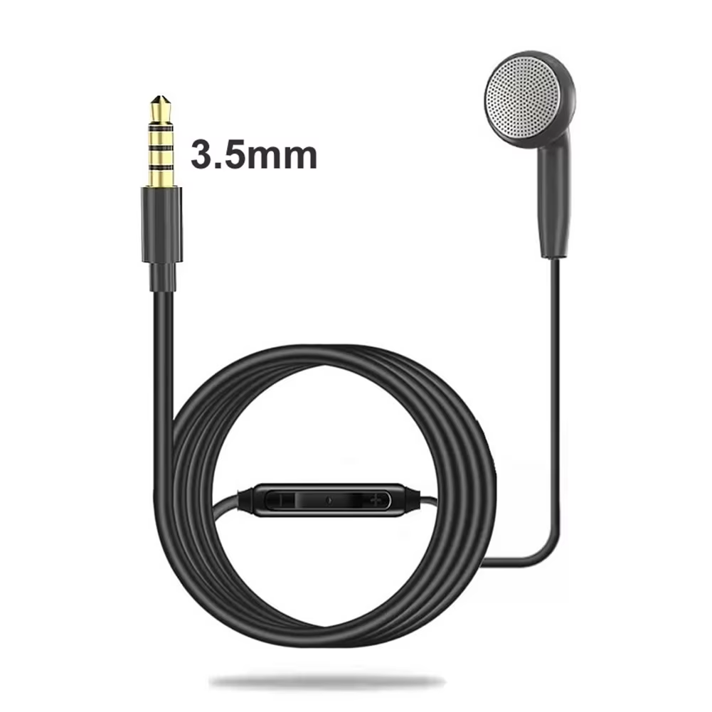 3.5mm/Type-c Wired Earbuds In Ear Headphone Single Side Mono Earphone with Microphone Volume Control One Side Earplugs for Phone