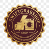 SwiftGrabShop Logo - 复古徽章风